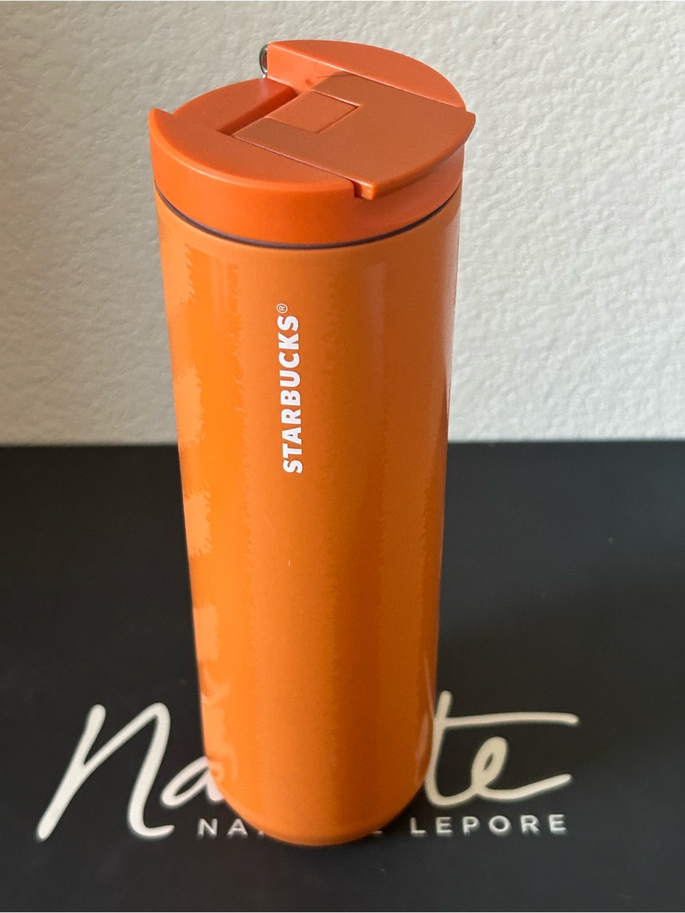 Starbucks PSL Orange Vacuum Insulated Tumbler with Keychain Charm - Picture 4 of 5